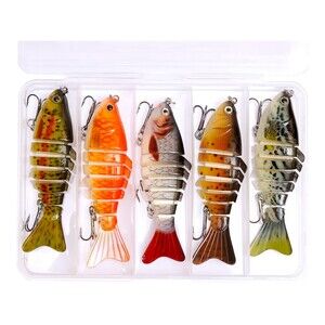 New 5 Piece Freshwater Fishing Lure Set